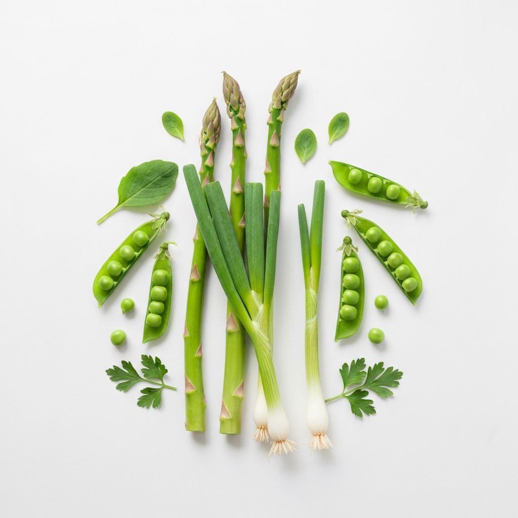 Proljetne namirnice - asparagus, blitva, svježe zelene boje